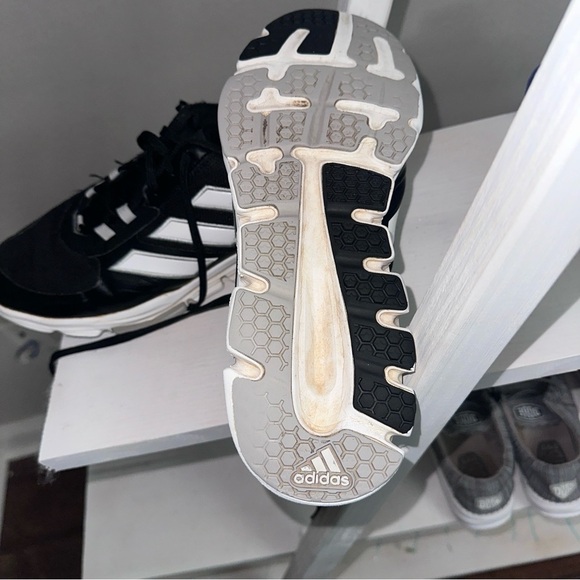 Adidas Men's Black and White Speed Trainer 5 Shoes Baseball Turfs size 10.5 - Picture 4 of 10